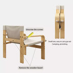 MAYEERTY Poltrona in rovere Poltrone moderne da salotto con struttura in legno massiccio per soggiorno, camera da letto, balcone
