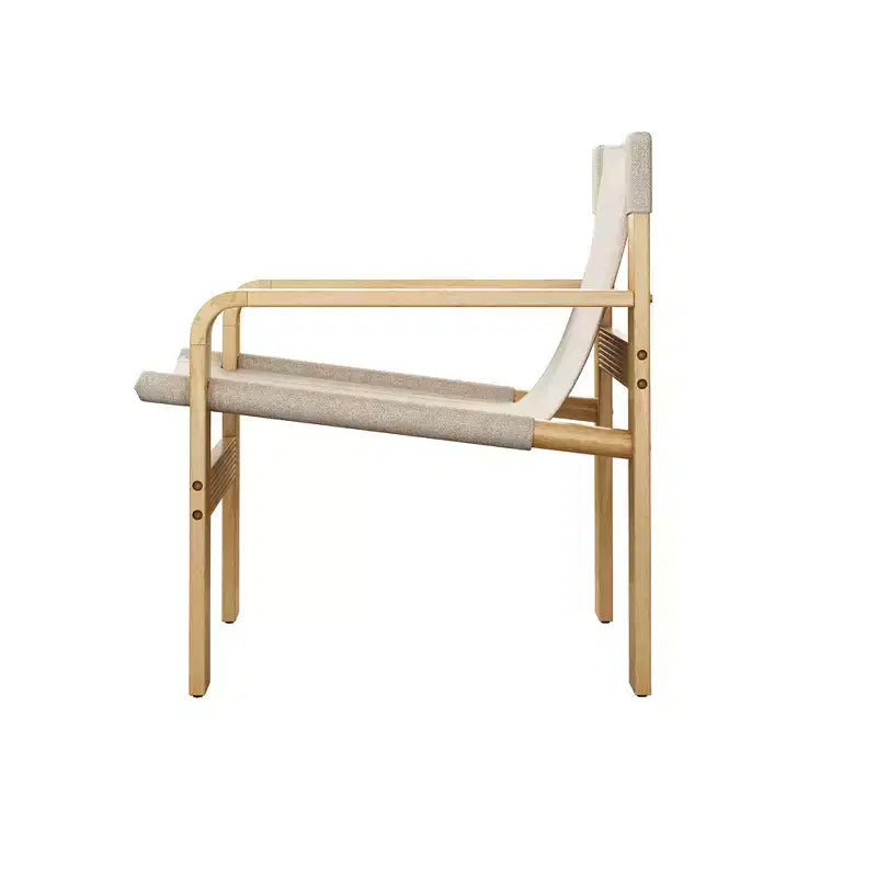 MAYEERTY Poltrona in rovere Poltrone moderne da salotto con struttura in legno massiccio per soggiorno, camera da letto, balcone