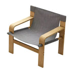 MAYEERTY Poltrona in rovere Poltrone moderne da salotto con struttura in legno massiccio per soggiorno, camera da letto, balcone