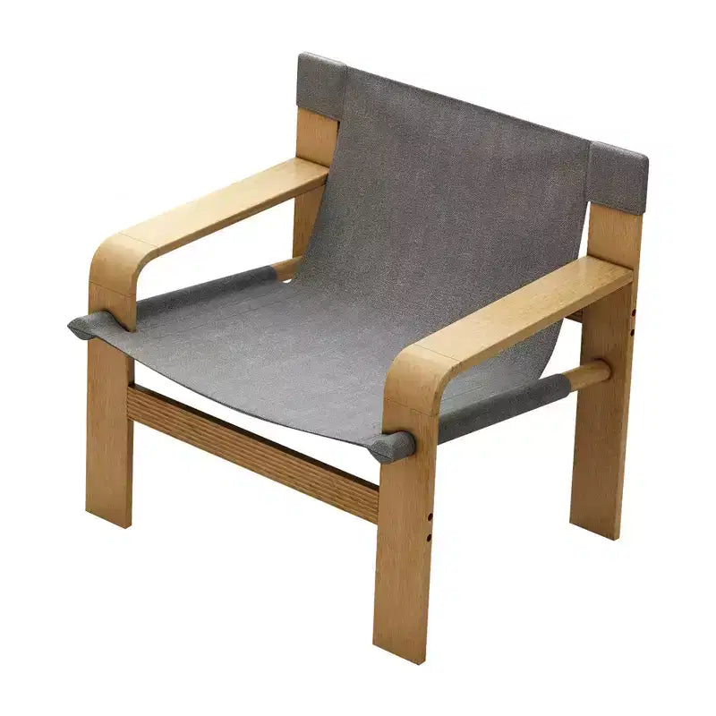 MAYEERTY Poltrona in rovere Poltrone moderne da salotto con struttura in legno massiccio per soggiorno, camera da letto, balcone