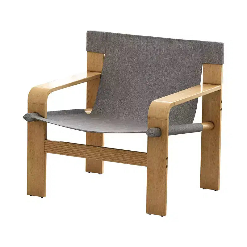 MAYEERTY Oak Accent Chair Modern Leisure Chairs Armchairs with Solid Wood Frame for Living Room Bedroom Balcony