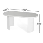 Christopher Knight Home Adair Set da Pranzo Moderno da Esterno a 6 Pezzi in Cemento Terrazzo con Sedie da Pranzo in Vimini