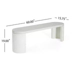 Christopher Knight Home Adair Set da Pranzo Moderno da Esterno a 6 Pezzi in Cemento Terrazzo con Sedie da Pranzo in Vimini