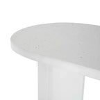Christopher Knight Home Adair Set da Pranzo Moderno da Esterno a 6 Pezzi in Cemento Terrazzo con Sedie da Pranzo in Vimini