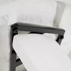 Christopher Knight Home Adair Set da Pranzo Moderno da Esterno a 6 Pezzi in Cemento Terrazzo con Sedie da Pranzo in Vimini