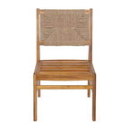 Christopher Knight Home Daisy Set da pranzo rustico da 3 pezzi in legno di acacia con sedie in vimini intrecciato