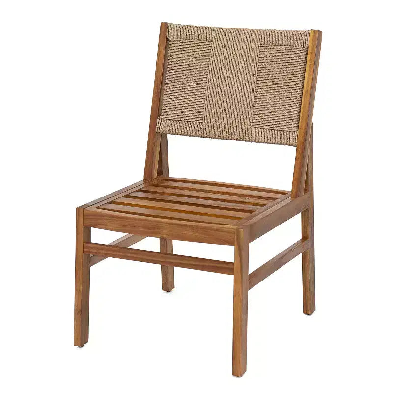 Christopher Knight Home Elara Set da Pranzo Rustico da Giardino 3 Pezzi in Legno con Sedie in Vimini Intrecciato