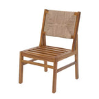 Christopher Knight Home Elara Set da Pranzo Rustico da Giardino 3 Pezzi in Legno con Sedie in Vimini Intrecciato