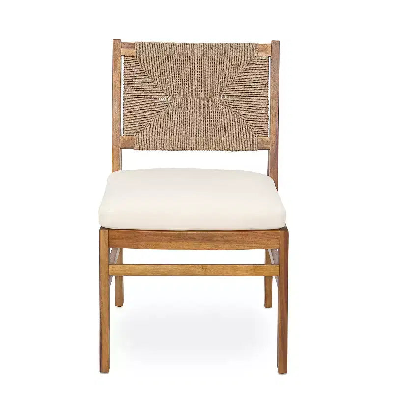 Set da pranzo Christopher Knight Home Lucinda da 7 pezzi in legno di acacia rustico con sedie in vimini intrecciato