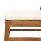 Christopher Knight Home Maurice Set da Pranzo da Esterno 7 Pezzi in Legno di Acacia Rustico con Sedie in Vimini Intrecciato