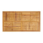 Christopher Knight Home Maurice Set da Pranzo da Esterno 7 Pezzi in Legno di Acacia Rustico con Sedie in Vimini Intrecciato