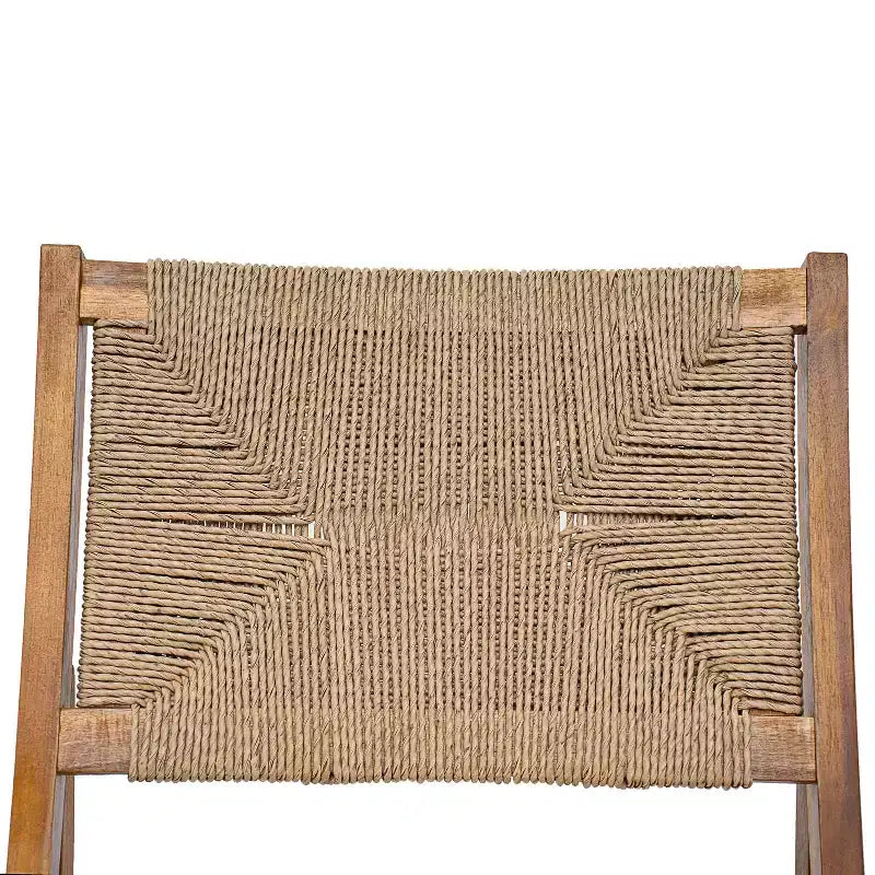 Christopher Knight Home Maurice Set da Pranzo da Esterno 7 Pezzi in Legno di Acacia Rustico con Sedie in Vimini Intrecciato