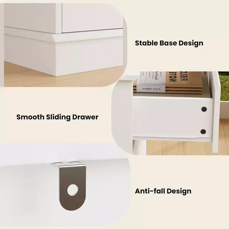 Cassettiera a 8 cassetti per camera da letto, Comò con cassetti profondi, Cassettiera doppia grande per armadio con piano ampio, Cassettiera orizzontale in legno