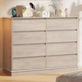 8 Drawer Dressers for Bedroom, Chest of Drawers with Deep Drawers, Large Double Dresser for Closet with Wide Top, Horizontal Wooden Dresser