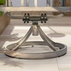 Ensemble de salle à manger HAPPATIO 7 pièces en aluminium pour patio, table et chaises d'extérieur