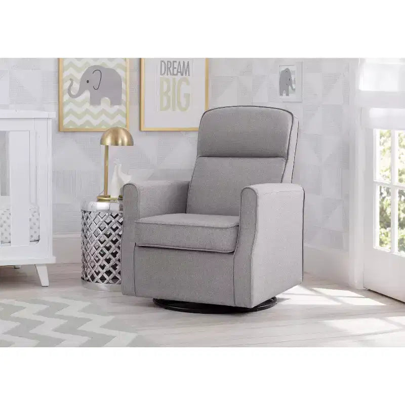 Fauteuil à bascule et pivotant étroit Delta Children Blair pour chambre de bébé