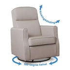 Fauteuil à bascule et pivotant étroit Delta Children Blair pour chambre de bébé