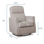 Fauteuil à bascule et pivotant étroit Delta Children Blair pour chambre de bébé