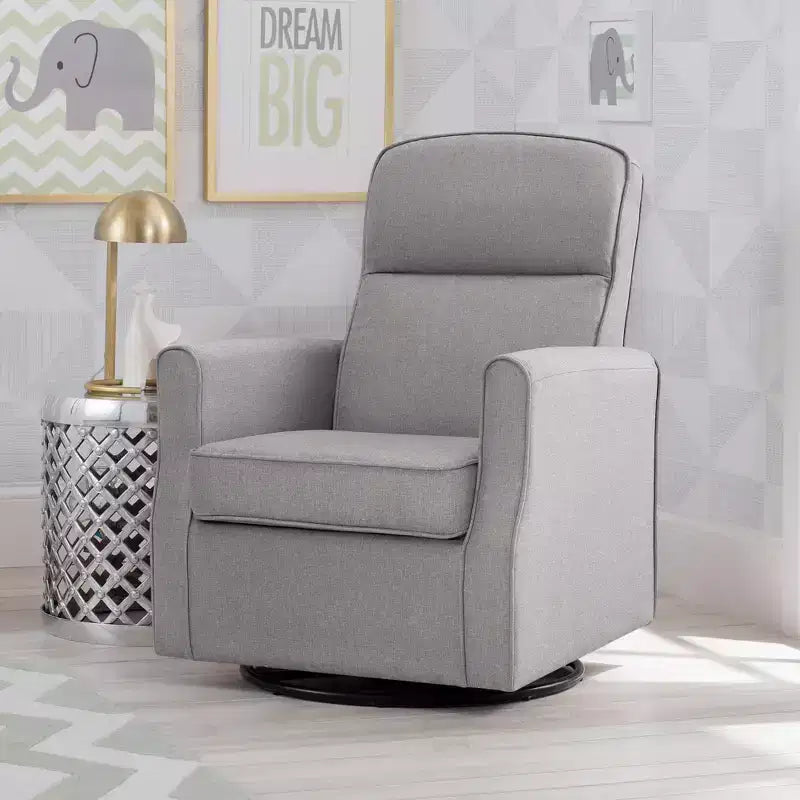 Fauteuil à bascule et pivotant étroit Delta Children Blair pour chambre de bébé