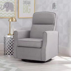Fauteuil à bascule et pivotant étroit Delta Children Blair pour chambre de bébé