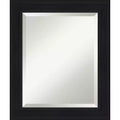 Amanti Art Abbey Black Beveled Framed Bathroom Vanity Wall Mirror