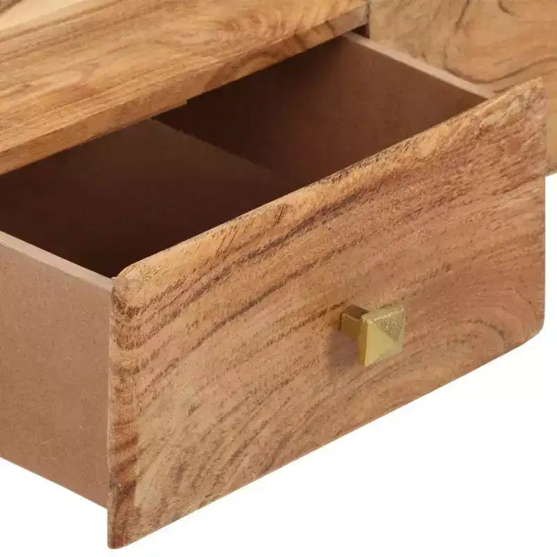 vidaXL Tavolino da caffè 70x60x42 cm in legno massello di acacia e compensato