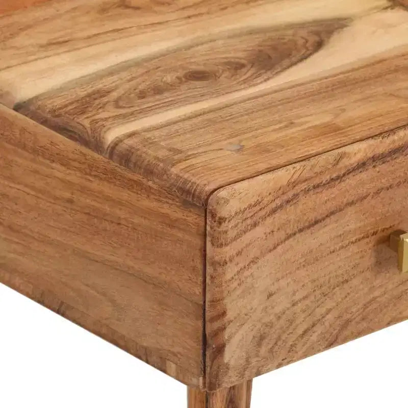 vidaXL Tavolino da caffè 70x60x42 cm in legno massello di acacia e compensato