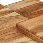 vidaXL Tavolino da caffè 70x60x42 cm in legno massello di acacia e compensato