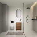 18 Inch Bathroom Vanity with Single Sink, Freestanding Ceramic Basin Storage Cabinet, Soft Closing Doors and Adjustable Shelf