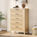Large-Capacity Grooved Five-Drawer Chest Spacious Clothing Storage Cabinet Ideal for Bedrooms and Hallways TV Cabinet