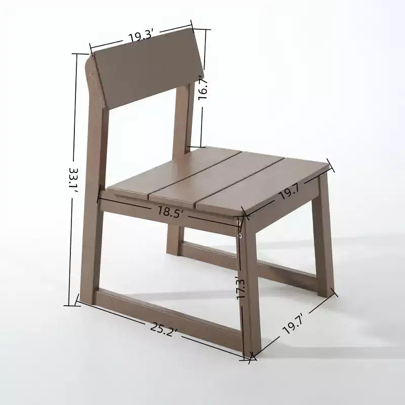 Set da pranzo da esterno Luma Rustic 7 pezzi GDFStudio