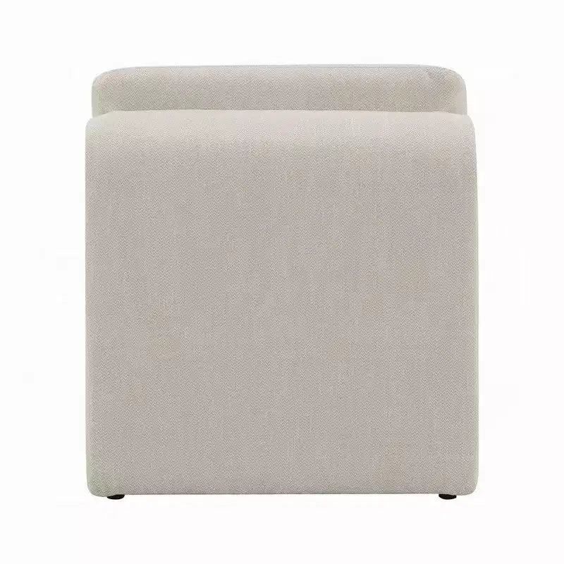 Poltrona Royal Hampton, Base Aperta Curva, Senza Braccioli, Moderna, Bouclé Avorio
