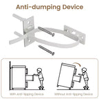 Comò a 4 cassetti per camera da letto, cassettiera in legno da 45 pollici con ante scorrevoli a fienile, mobile porta TV con cassetti grandi e maniglie a barra, per armadio, soggiorno
