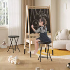 Lot de 2 tabourets pliants avec poignée, pieds antidérapants, capacité de 272 kg, tabouret pliant intérieur et extérieur pour adultes, pour dortoir, cuisine, coiffeuse