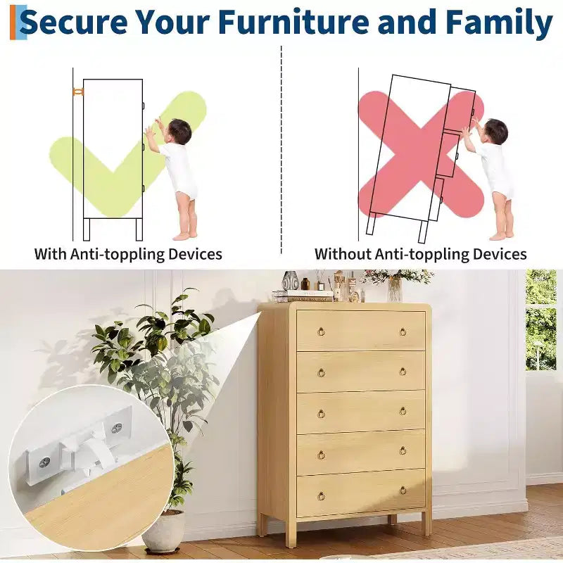 Cassettiera per Camera da Letto, Cassettiera Moderna per Armadio, Cassettiera per Vestiti in Legno, Organizzatore di Vestiti