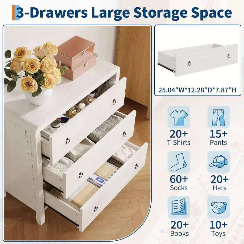 Cassettiera per Camera da Letto, Cassettiera Moderna per Armadio, Cassettiera per Vestiti in Legno, Organizzatore di Vestiti