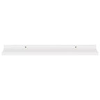 Étagère murale, lot de 4, MDF blanc, 60x9x3 cm, fixation murale