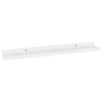 Étagère murale, lot de 4, MDF blanc, 60x9x3 cm, fixation murale