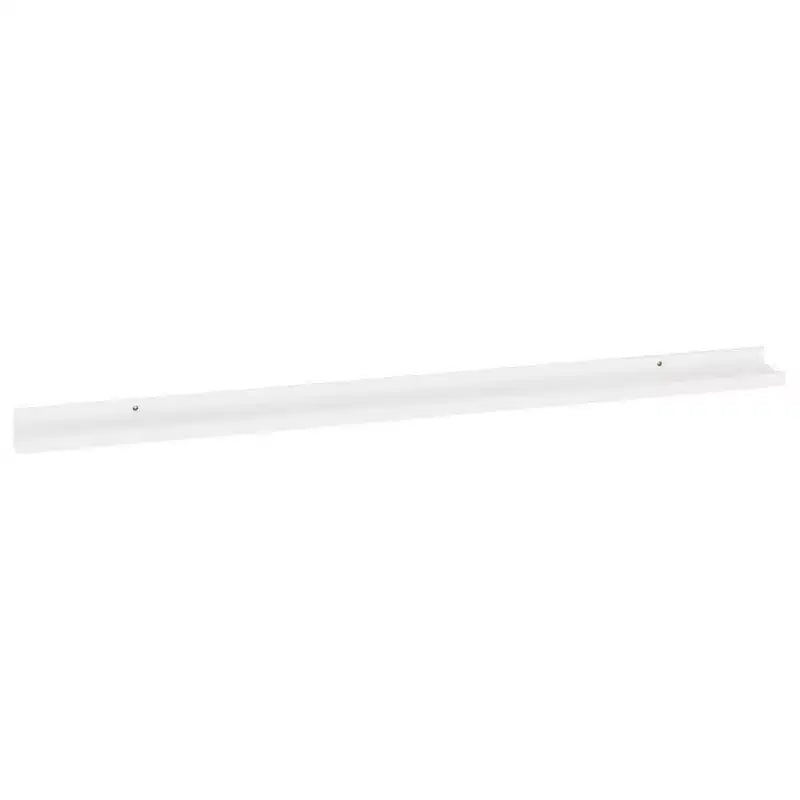 Mensola a muro set da 2 in MDF bianco 115 x 9 x 3 cm Montaggio a parete