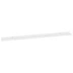 Mensola a muro set da 2 in MDF bianco 115 x 9 x 3 cm Montaggio a parete