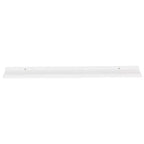 Mensola a muro set da 2 in MDF bianco 115 x 9 x 3 cm Montaggio a parete