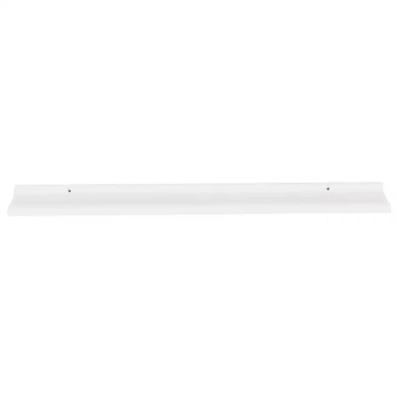 Mensola a muro set da 2 in MDF bianco 115 x 9 x 3 cm Montaggio a parete