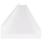 Mensola a muro set da 2 in MDF bianco 115 x 9 x 3 cm Montaggio a parete
