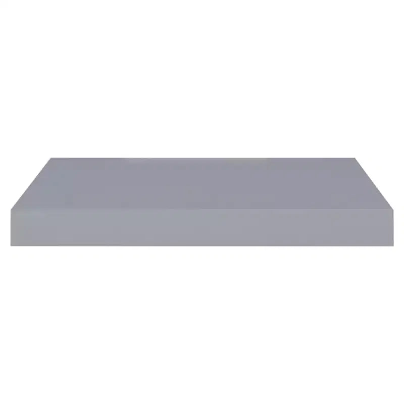 Mensola da parete a nido d'ape, grigia, in MDF e metallo 40x23x3,8 cm