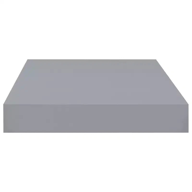 Mensola da parete a nido d'ape, grigia, in MDF e metallo 40x23x3,8 cm
