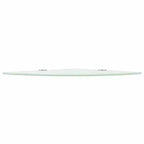 Étagère d'angle en verre trempé blanc 25 cm x 25 cm, fixation murale