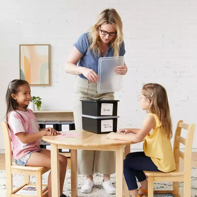 Torre Portaoggetti Mobile a 20 Scomparti ECR4Kids e 20 Contenitori, 5x4, Mobili per Bambini