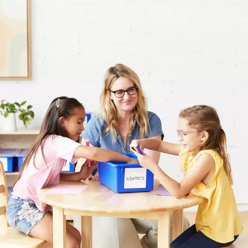 Torre Portaoggetti Mobile a 20 Scomparti ECR4Kids e 20 Contenitori, 5x4, Mobili per Bambini