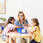 Torre Portaoggetti Mobile a 20 Scomparti ECR4Kids e 20 Contenitori, 5x4, Mobili per Bambini