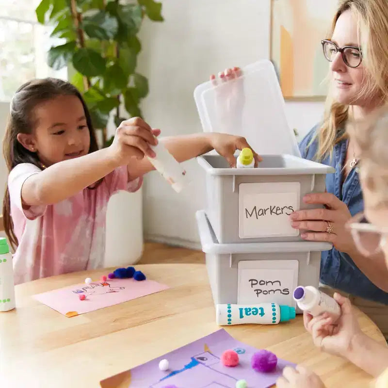 Torre Portaoggetti Mobile a 20 Scomparti ECR4Kids e 20 Contenitori, 5x4, Mobili per Bambini